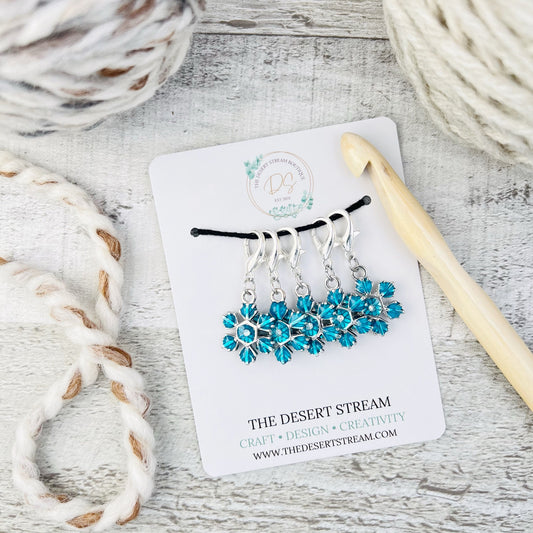 Snowflake Stitch Markers Set