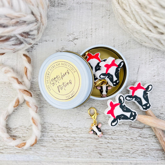 Cow Stitchers Notions Knitting Set