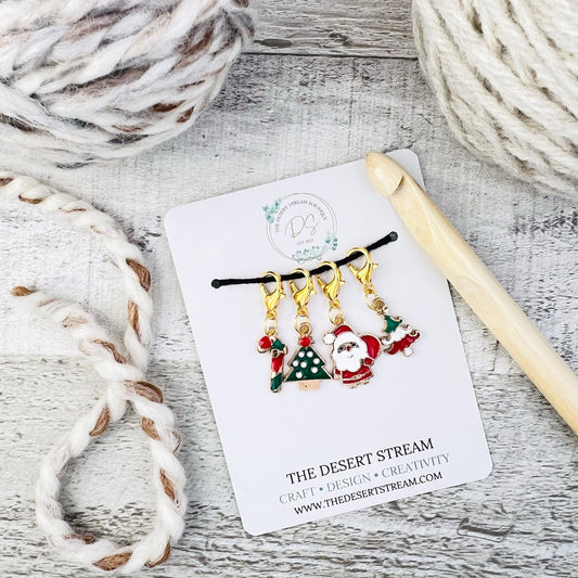 Christmas Stitch Markers Set