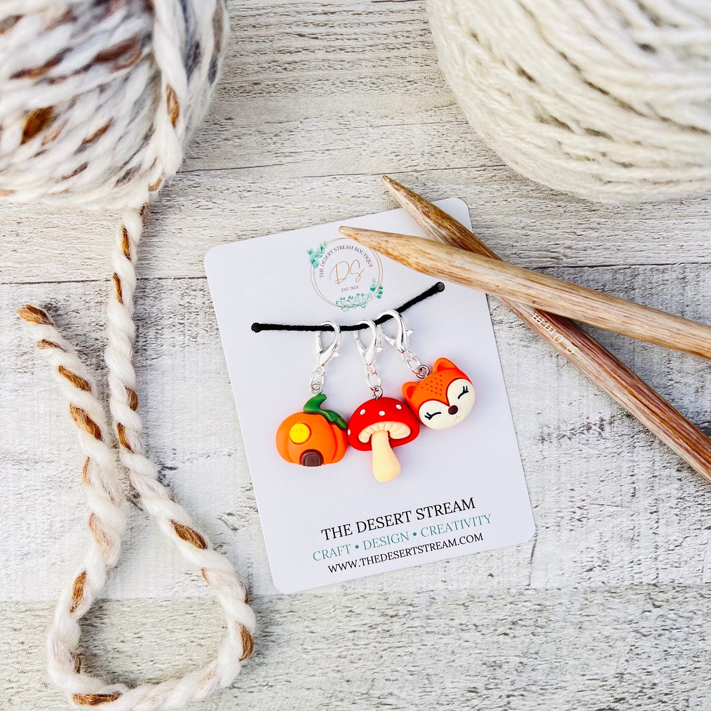 Fall Forrest stitch markers Set