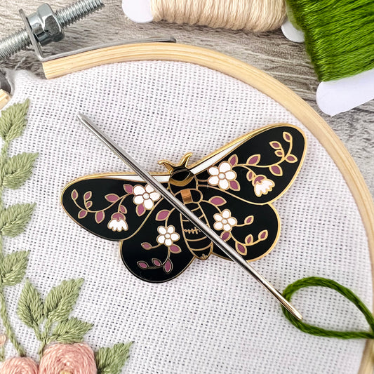 Black Moth Needle Minder Needle Threader Magnetic