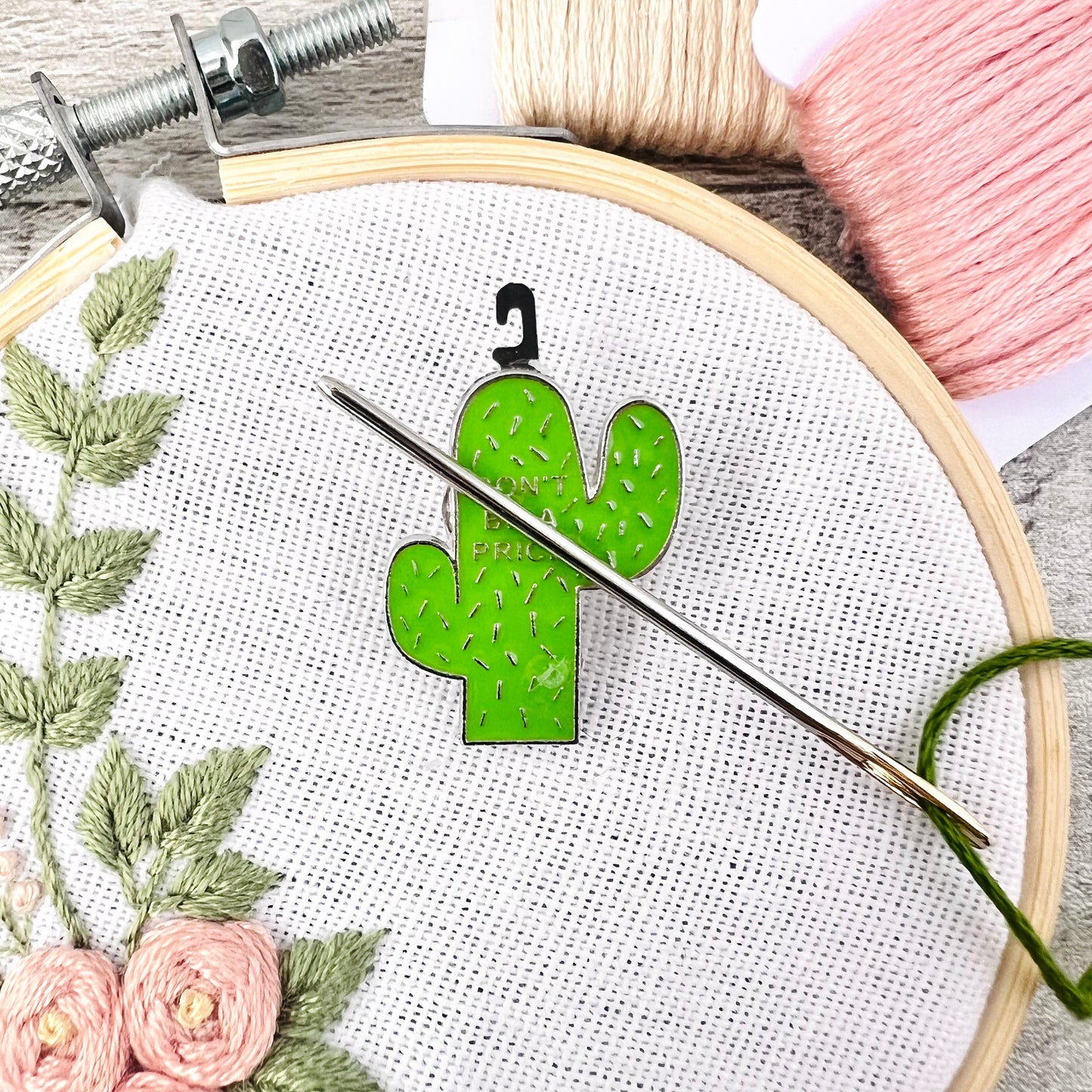 Cactus Prick Needle Minder Needle Threader Magnetic