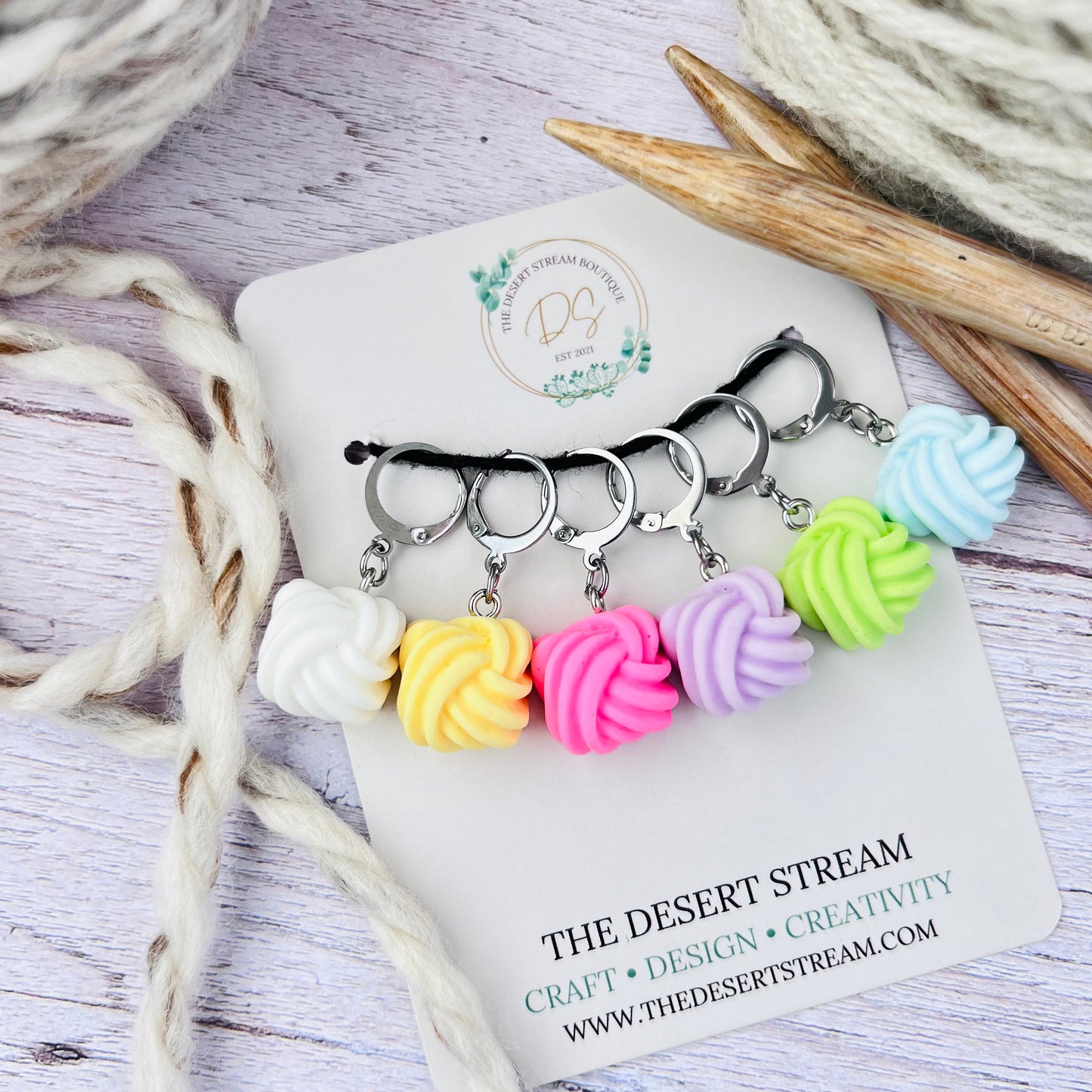 Yarn Ball Stitch Markers