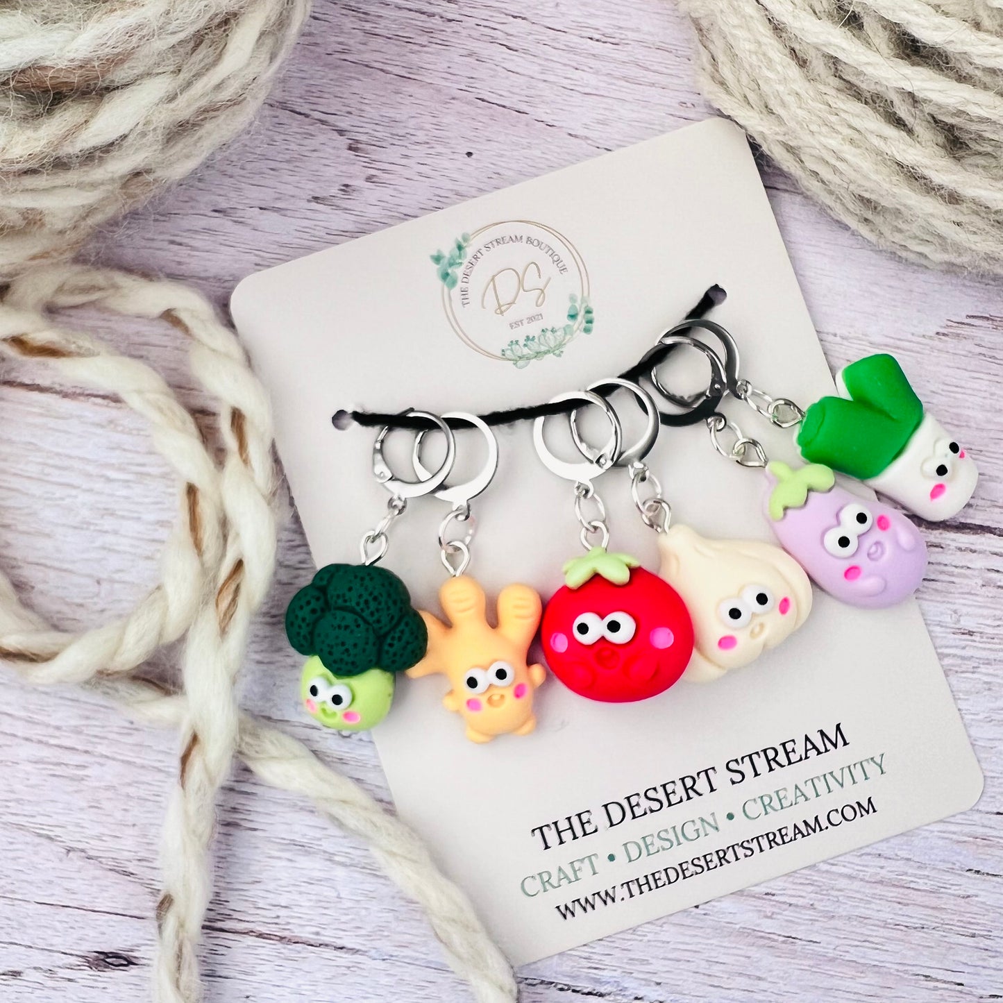 Veggies Stitch Markers