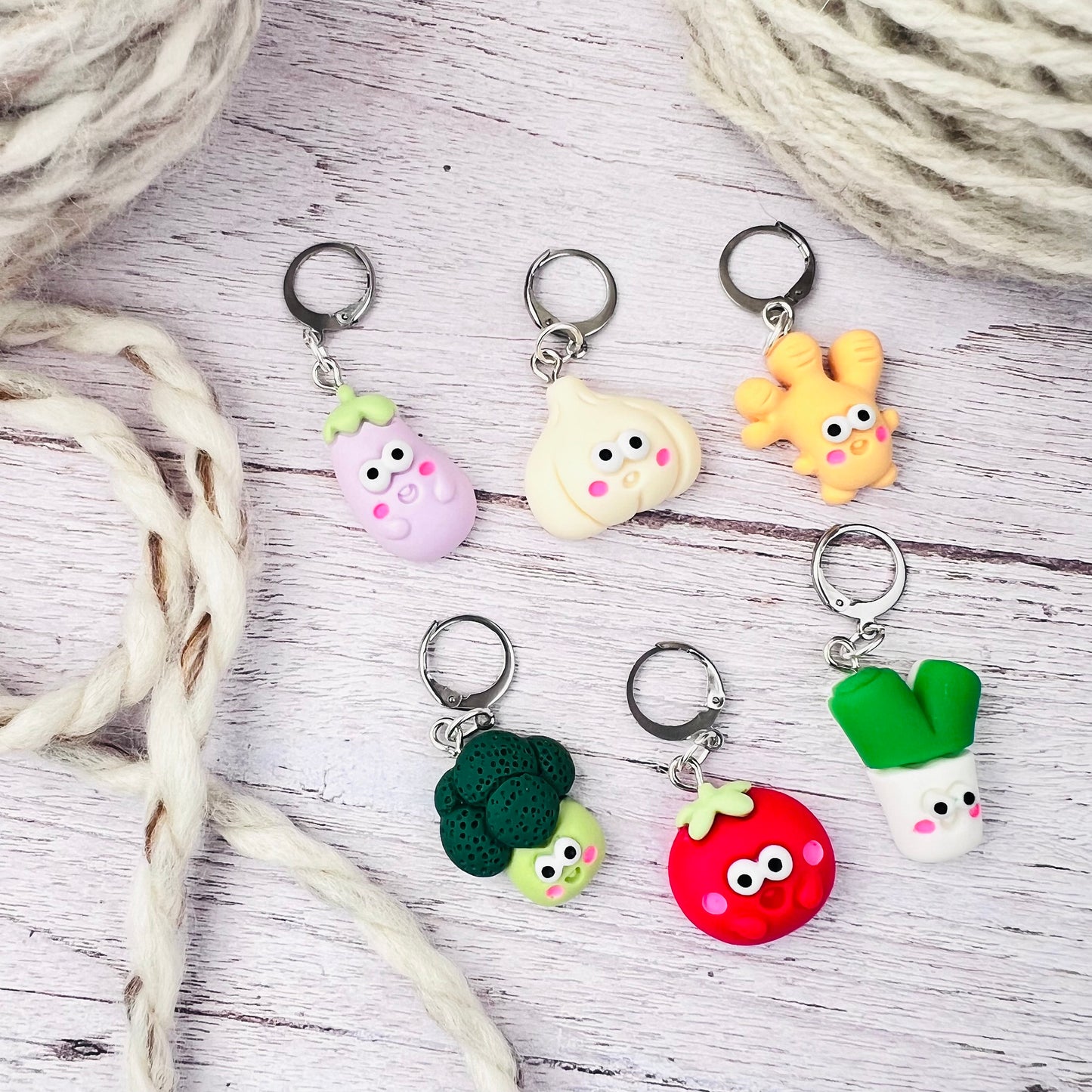 Veggies Stitch Markers