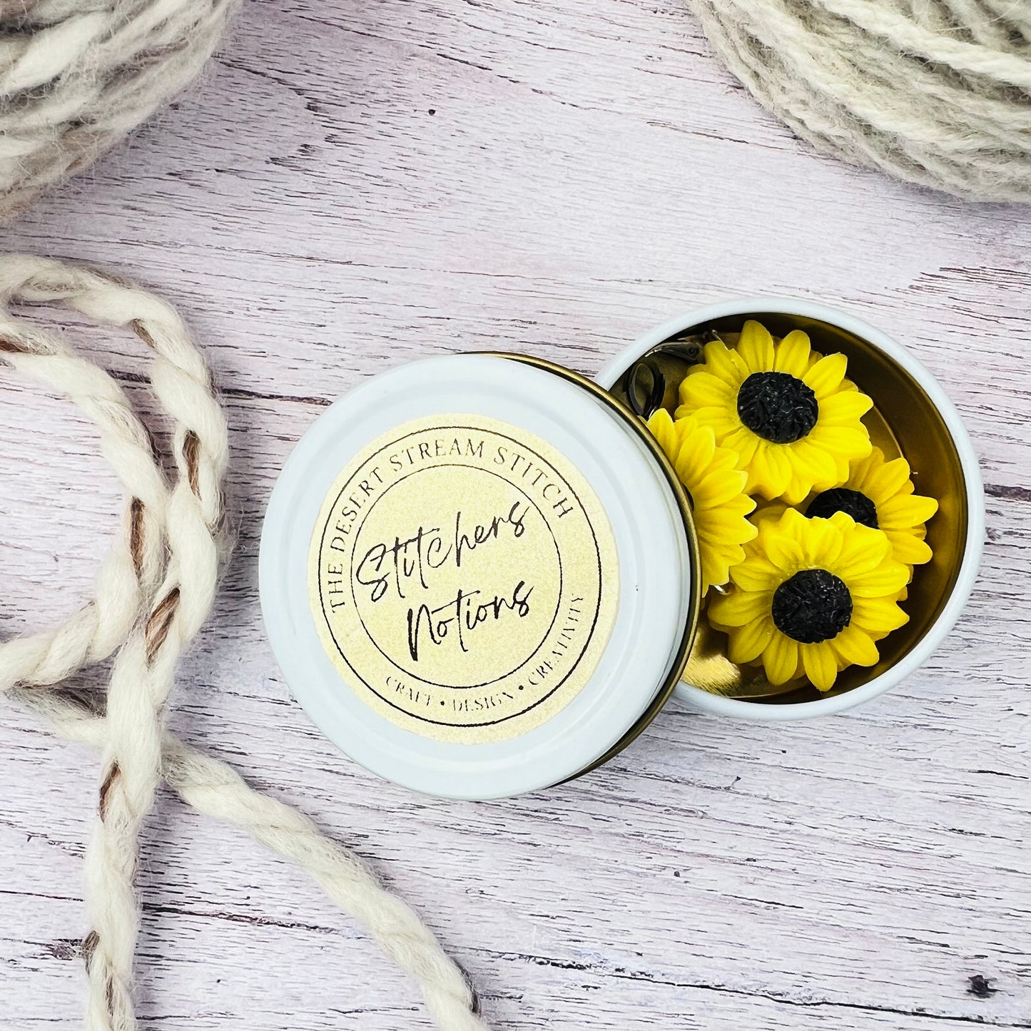 Sunflower Stitch Markers