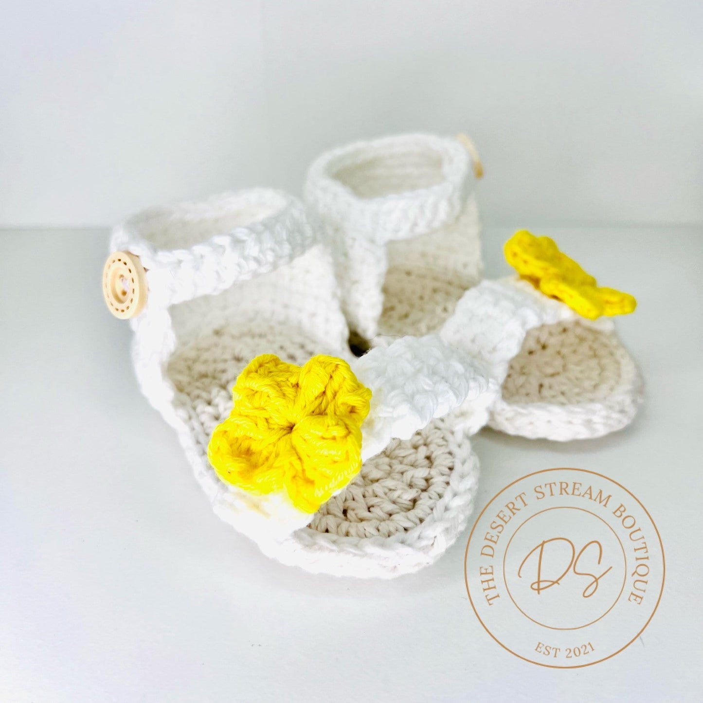 Handmade Crochet Baby Sandals