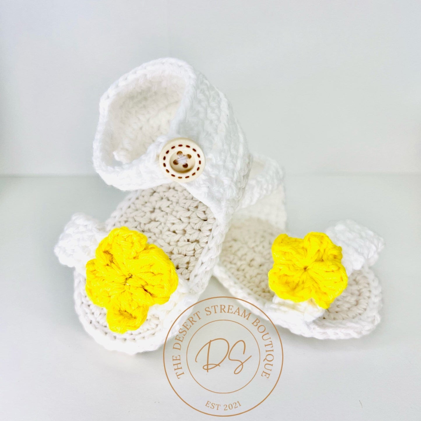 Handmade Crochet Baby Sandals