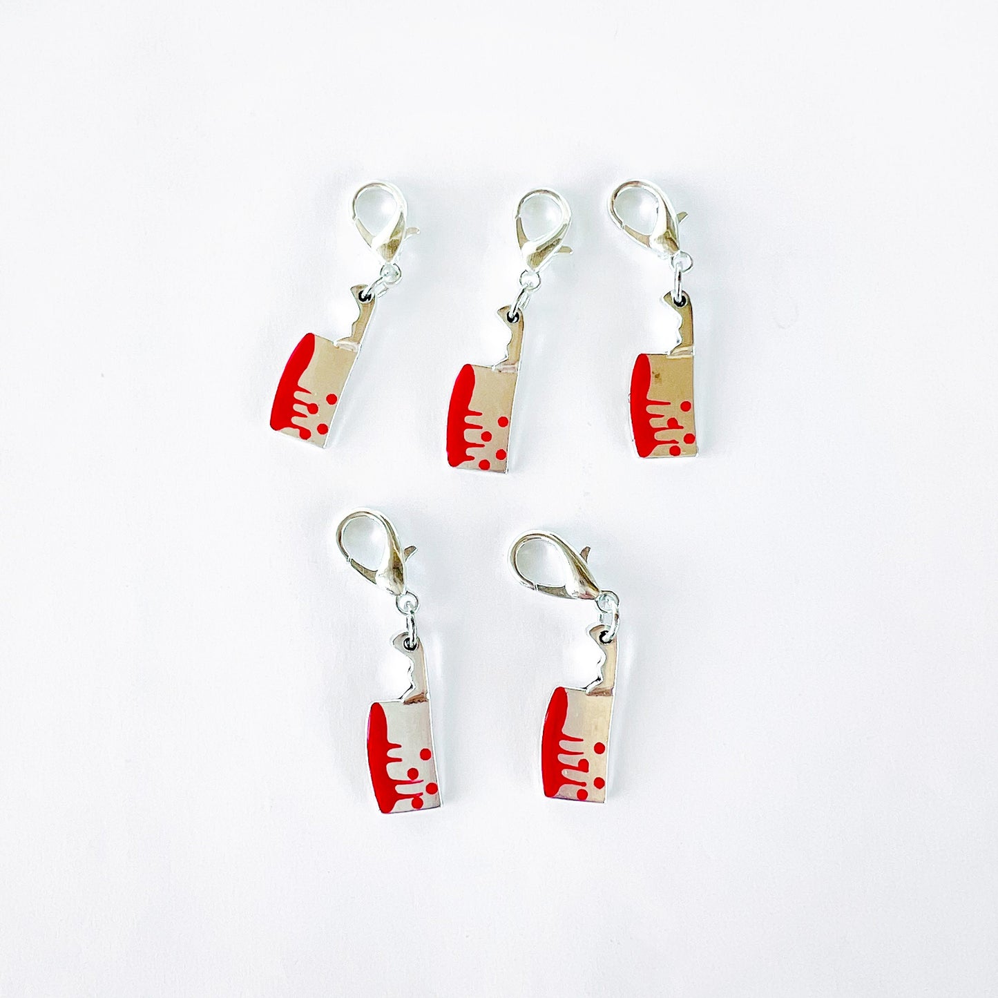 Bloody Knife Stitch Markers Set - Knitting and Crochet