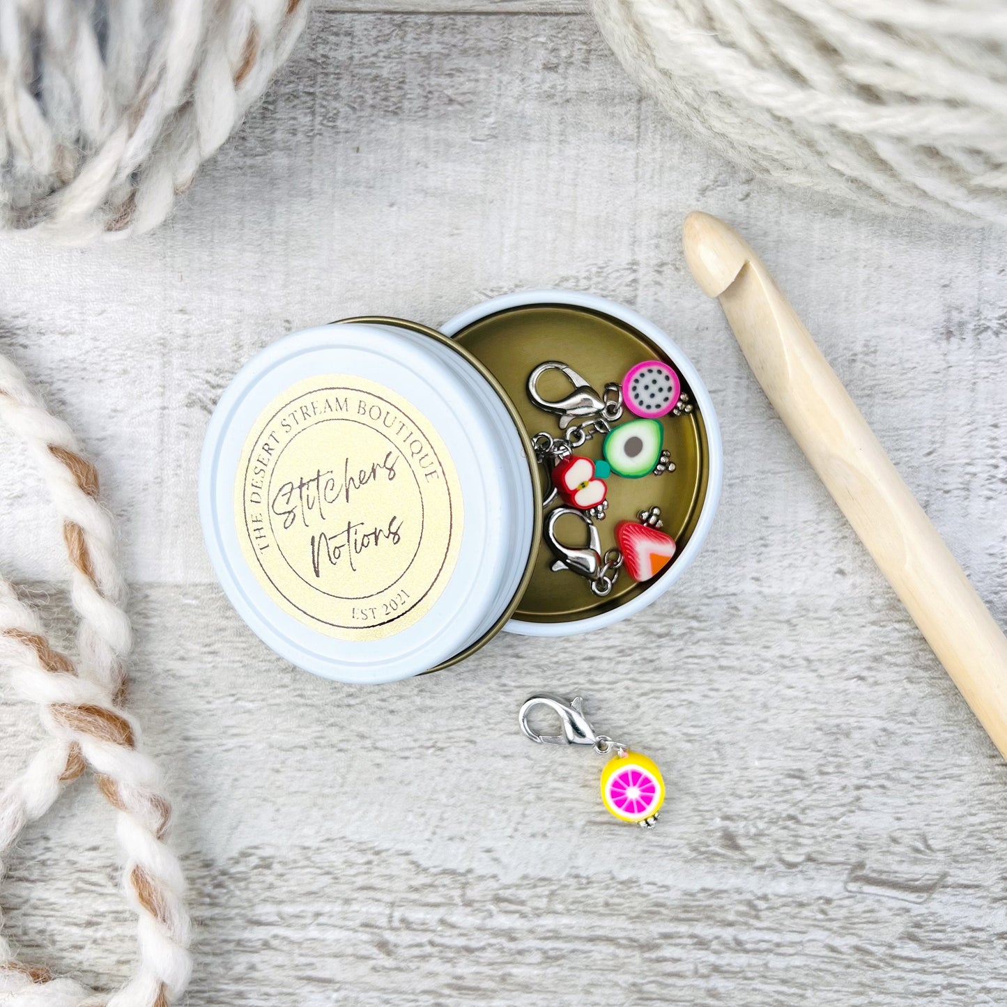 Fruit Stitch Markers Set - Knitting and Crochet