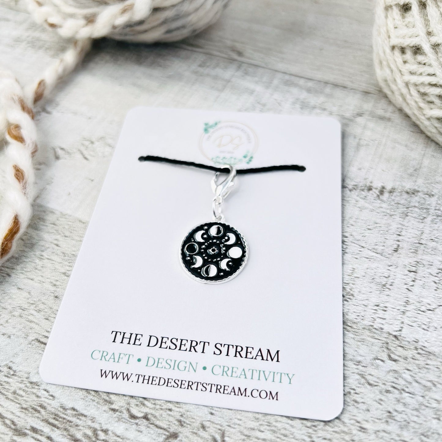 Moon Phase Stitch Marker - Knitting and Crochet