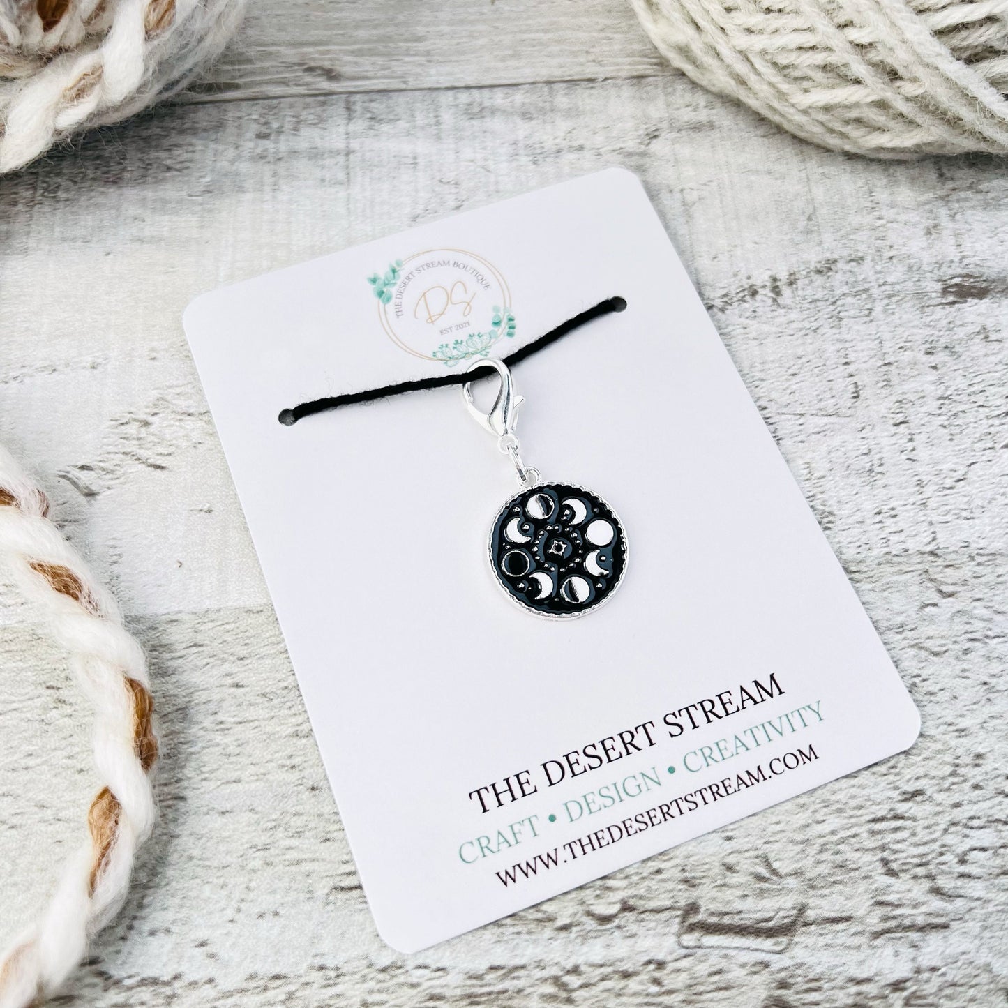 Moon Phase Stitch Marker - Knitting and Crochet