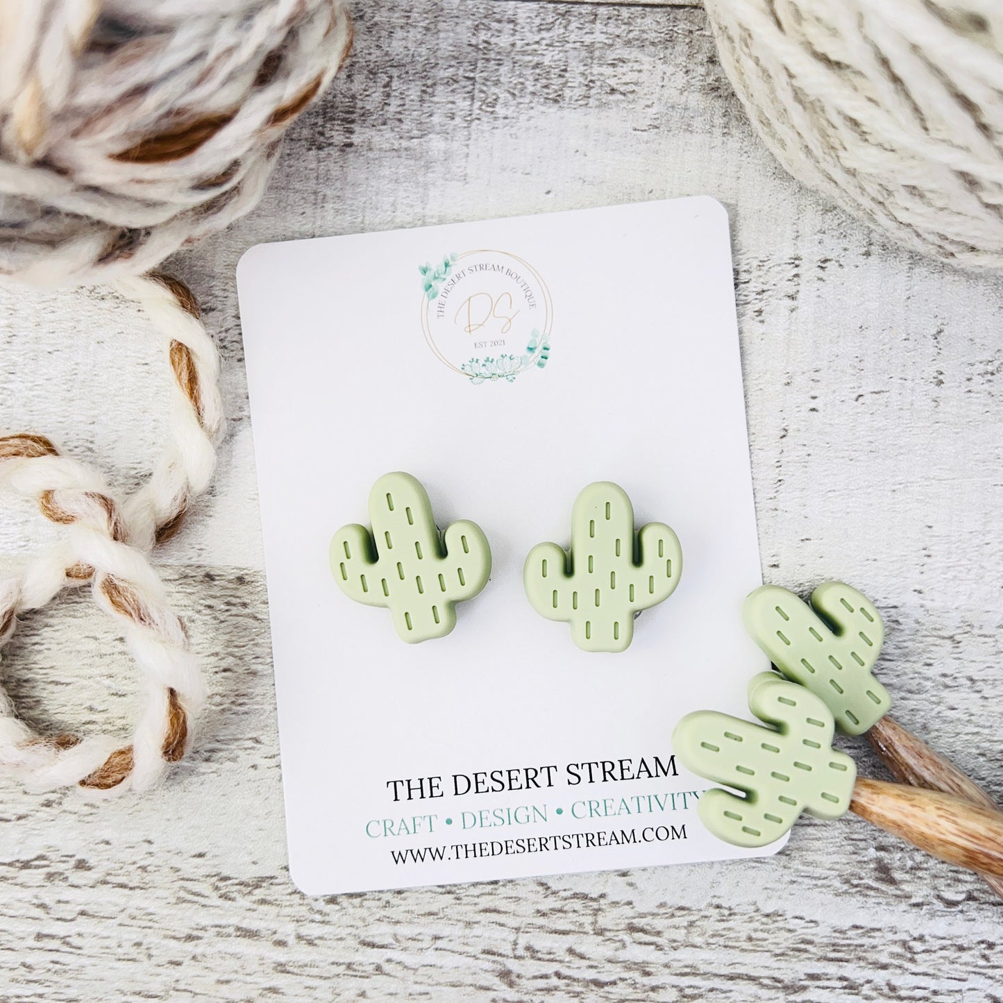 Cactus Stitch Stoppers Knitting Needle Point Protectors
