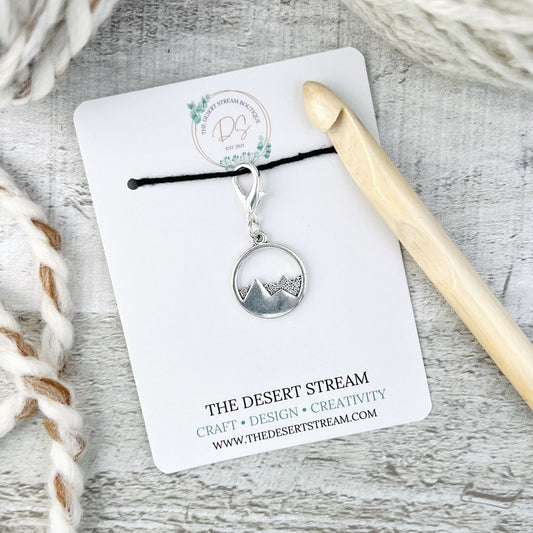 Mountain Stitch Marker - Knitting and Crochet