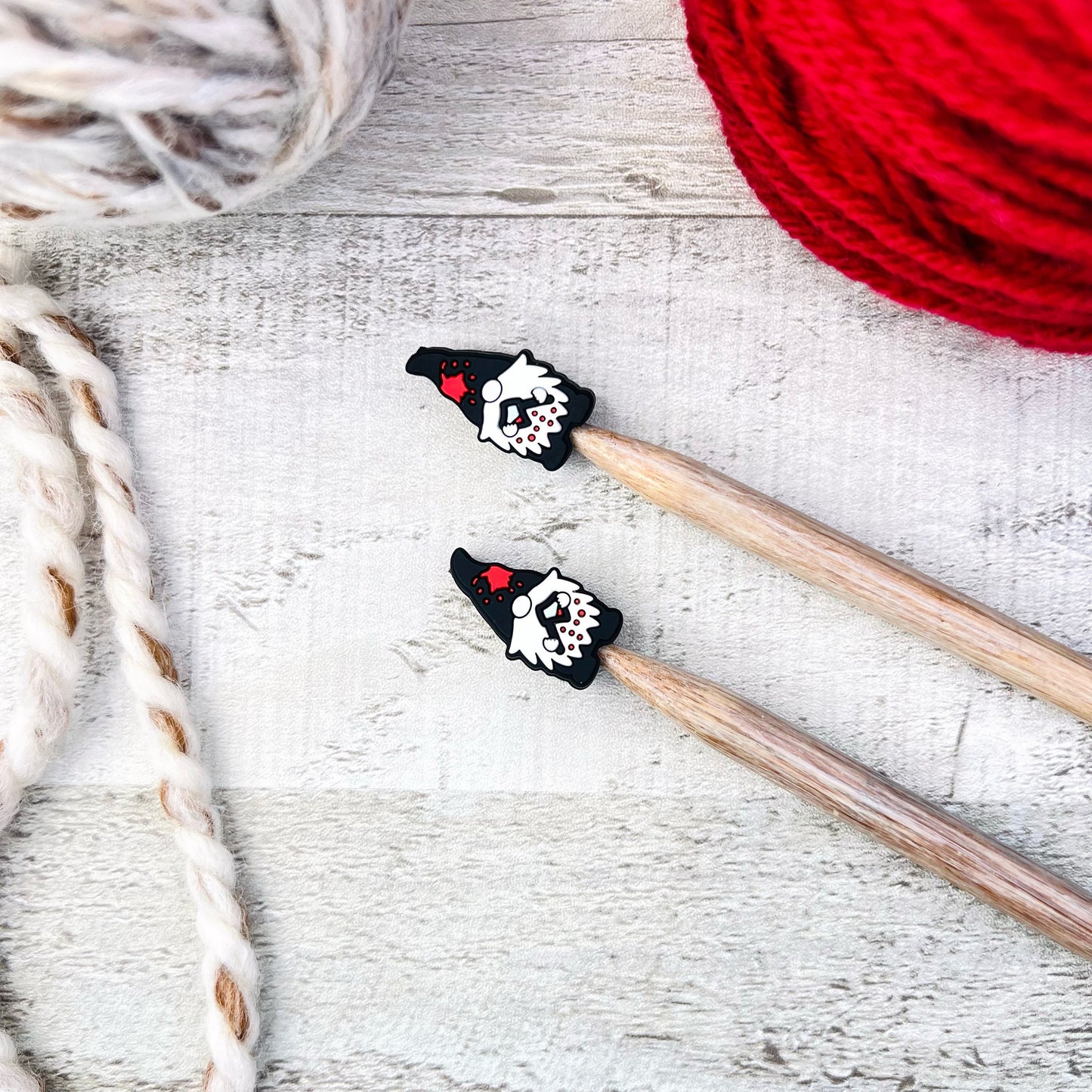 Axe Gnome Stitch Stoppers Knitting Needle Point Protectors