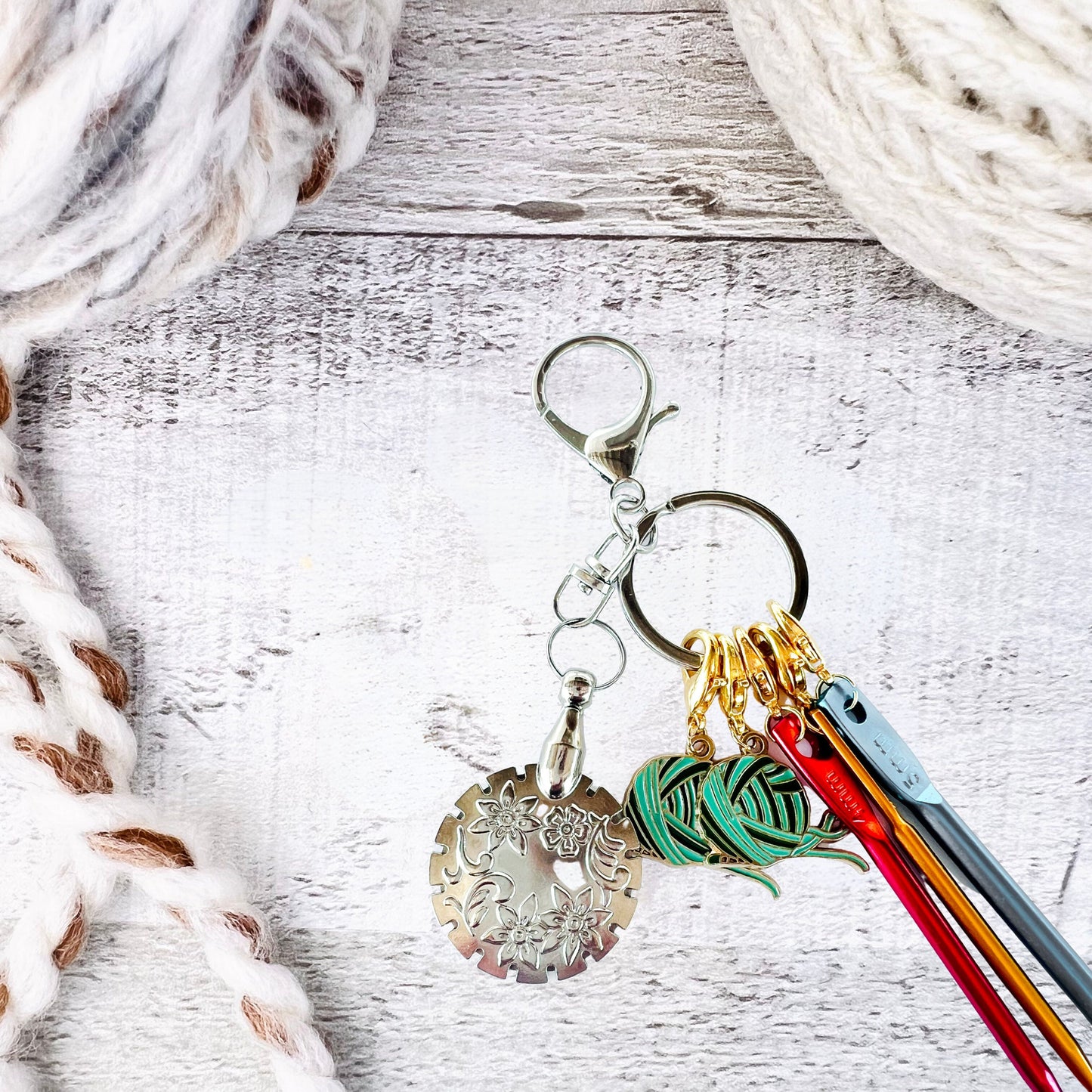 Travel Crochet Notions Keychain
