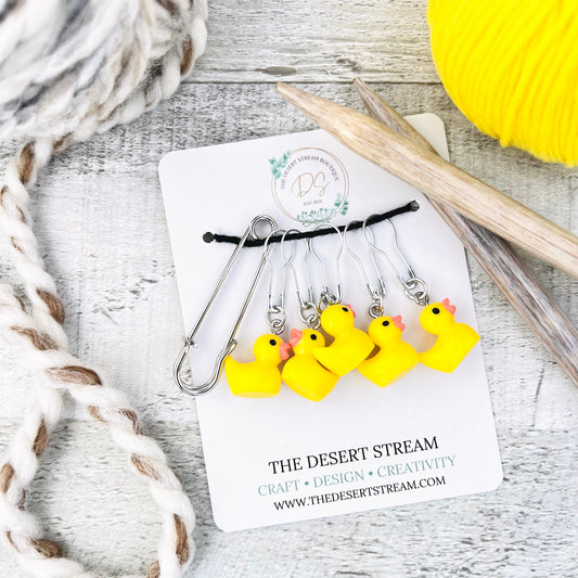 Duck Stitch Markers Set - Knitting and Crochet