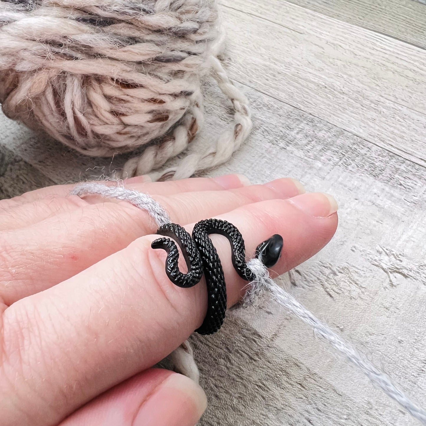 Black Snake Adjustable Tension Ring