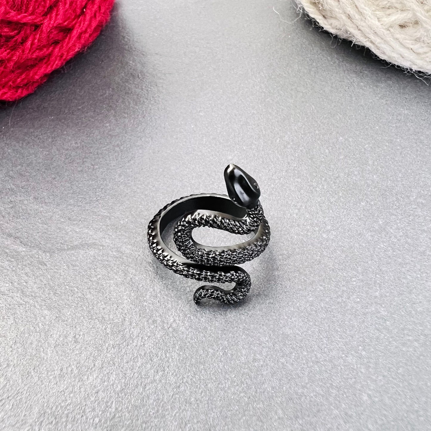 Black Snake Adjustable Tension Ring