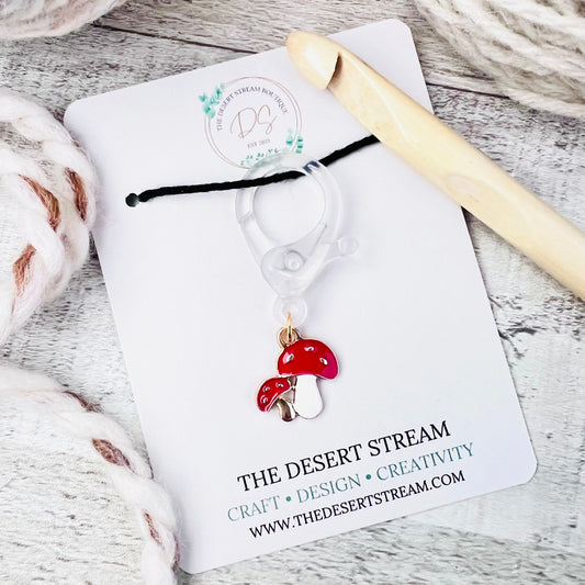 Mushroom Jumbo Stitch Marker