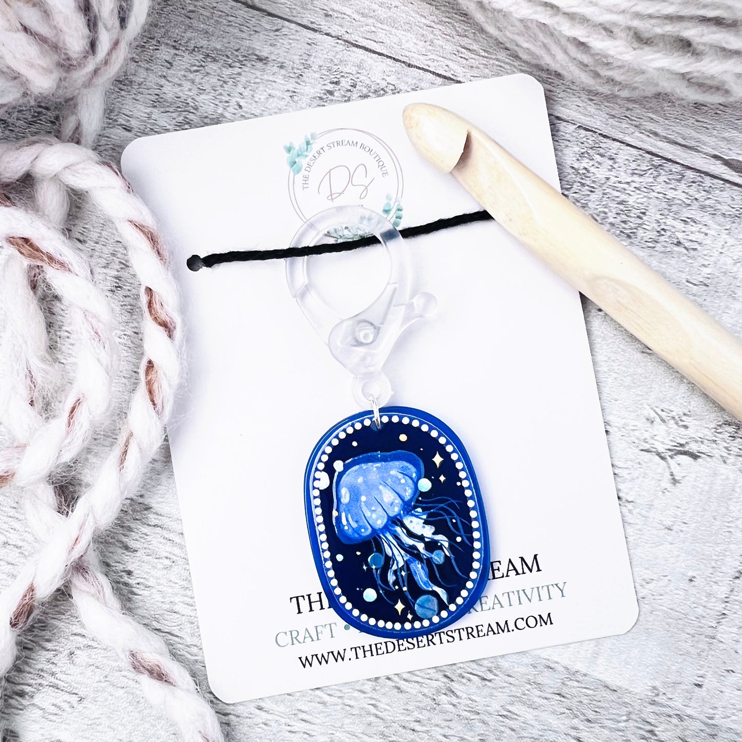 Jellyfish Jumbo Stitch Marker