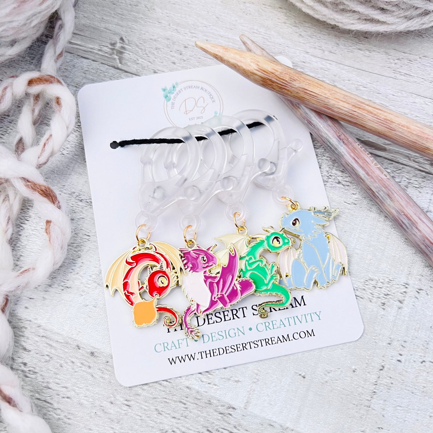 Dragon Jumbo Stitch Markers