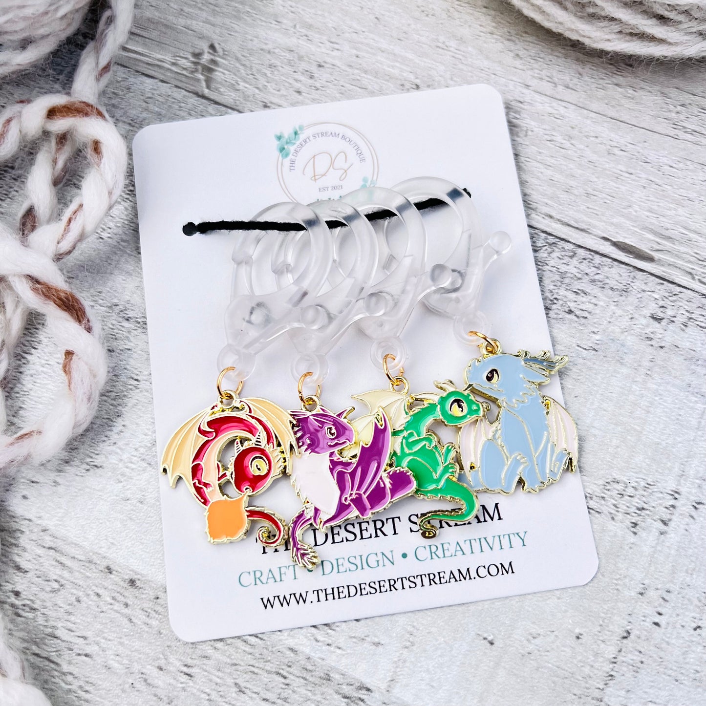 Dragon Jumbo Stitch Markers