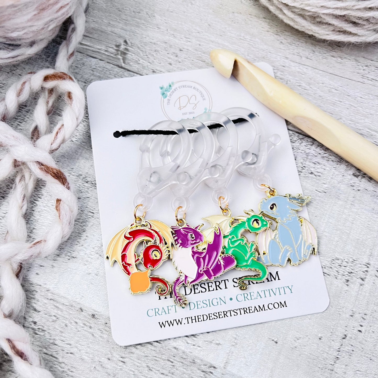 Dragon Jumbo Stitch Markers