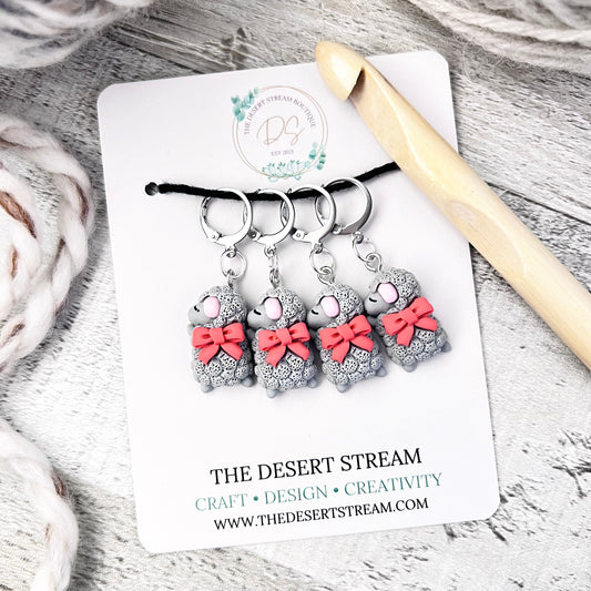 Sleeping Sheep Stitch Markers