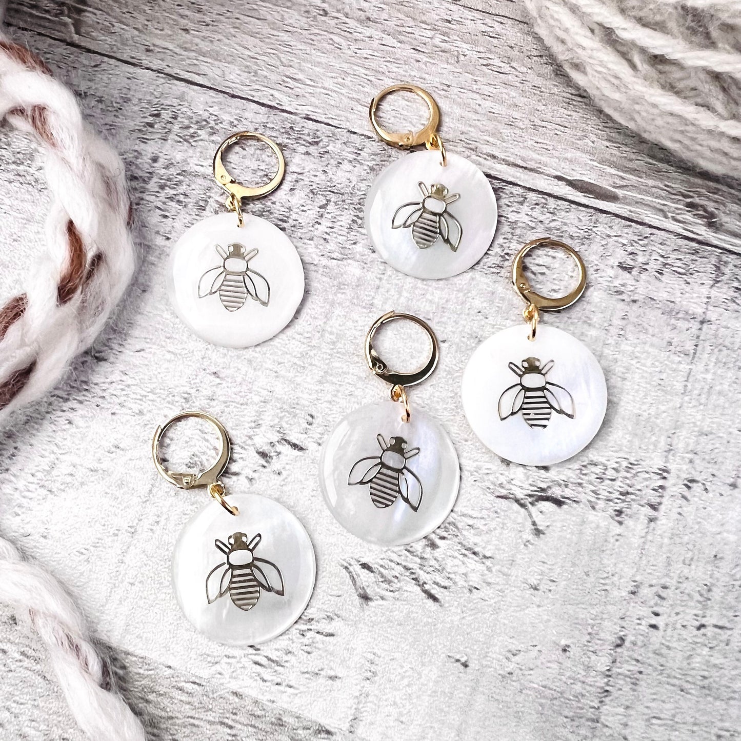 ShellBee Stitch Markers Set